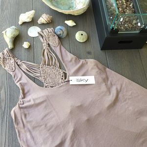 Sky Tan Sleeveless Top